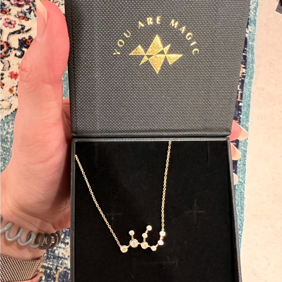 Logan Hollowell Virgo Constellation Necklace - yellow gold & diamonds - Picture 3 of 3